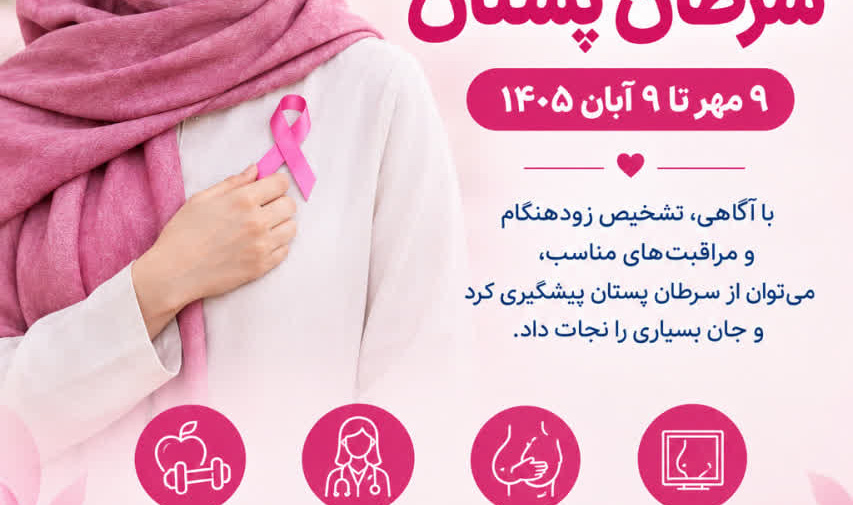 پیام دکتر سعید صادقیه اهری، معاون بهداشتی دانشگاه علوم پزشکی اردبیل، به مناسبت آغاز ماه آگاهی بخشی سرطان پستان(9 مهرماه تا 9 آبان ماه)