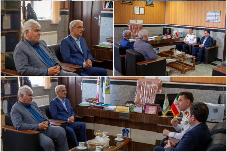 دیدار معاون بهداشت دانشگاه با رئیس پلیس راهور استان اردبیل