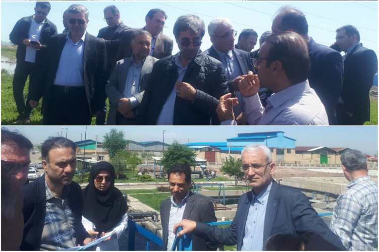 بازدید معاون سیاسی امنیتی استاندار اردبیل، معاون بهداشت دانشگاه و جمعی از مدیران استانی از وضعیت بهداشتی قره سو