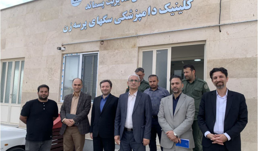 بازدید معاون بهداشت دانشگاه از مراکز نگهداری سگ‌های بلاصاحب در اردبیل