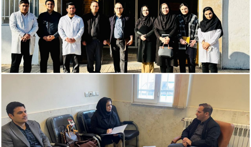 برگزاری جلسه و بازدید از آزمایشگاه مرکز خدمات جامع سلامت و پایگاه شهری قره قباق در شهرستان اصلاندوز
