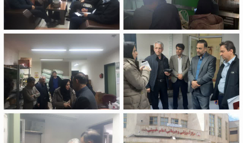 بازدید نماینده وزارت بهداشت از بیمارستان امام خمینی (ره) خلخال برای ارزیابی بهداشت محیط
