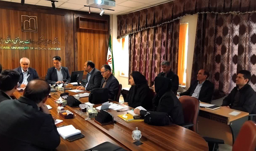 برگزاری جلسه بررسی روند اجرای پروژه نهضت ملی ساخت ۳۶ خانه بهداشت در استان اردبیل