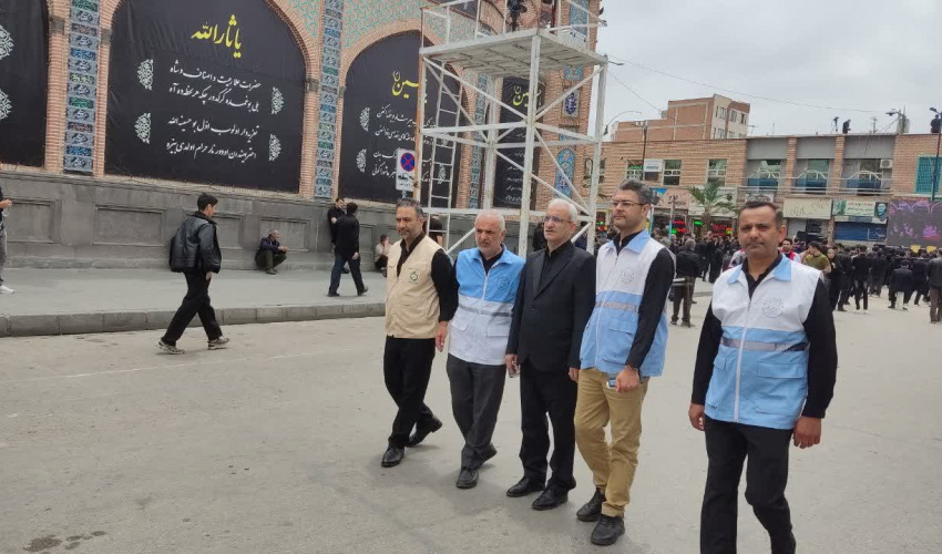 بازدید معاون بهداشت دانشگاه از مواکب و آشپزخانه‌های نذورات اردبیل در تاسوعا حسینی