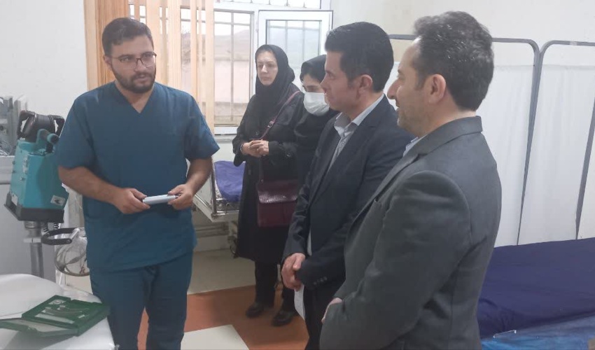بازدید معاون فنی و مدیران معاونت بهداشت از مرکز خدمات جامع سلامت شبانه‌روزی زیوه